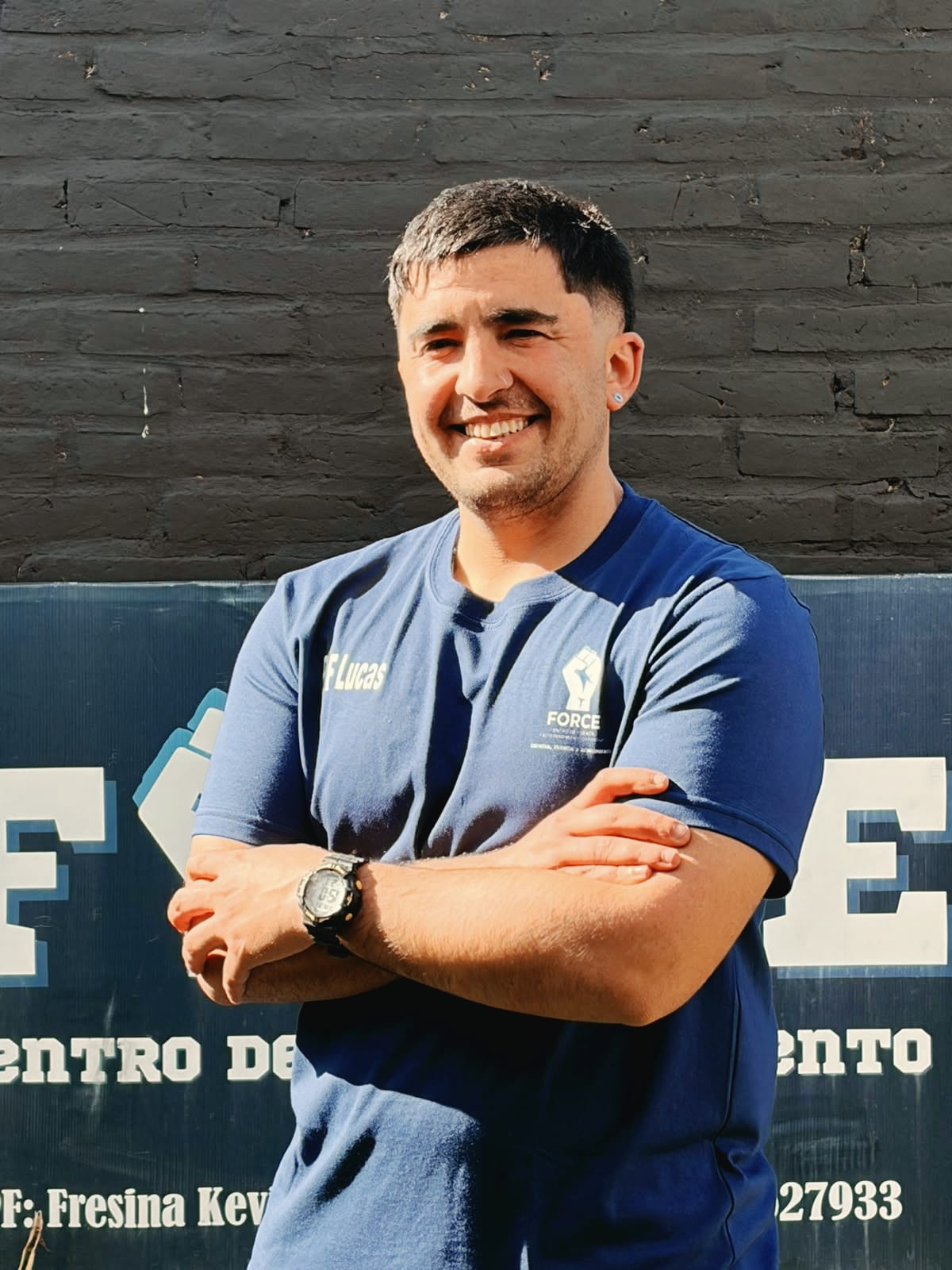 Lucas Loureyro, profesor de educación física en FORCE CDE